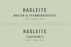 Tageskarte im Restaurant Hagleite