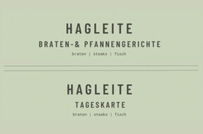 Tageskarte im Restaurant Hagleite